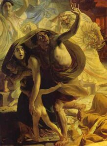 The Last Day of Pompeii c by Karl Briullov, hand-painted oil painting reproduction