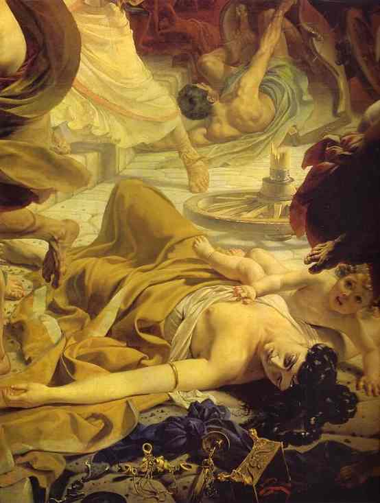 The Last Day of Pompeii by Karl Briullov, hand-painted oil reproduction