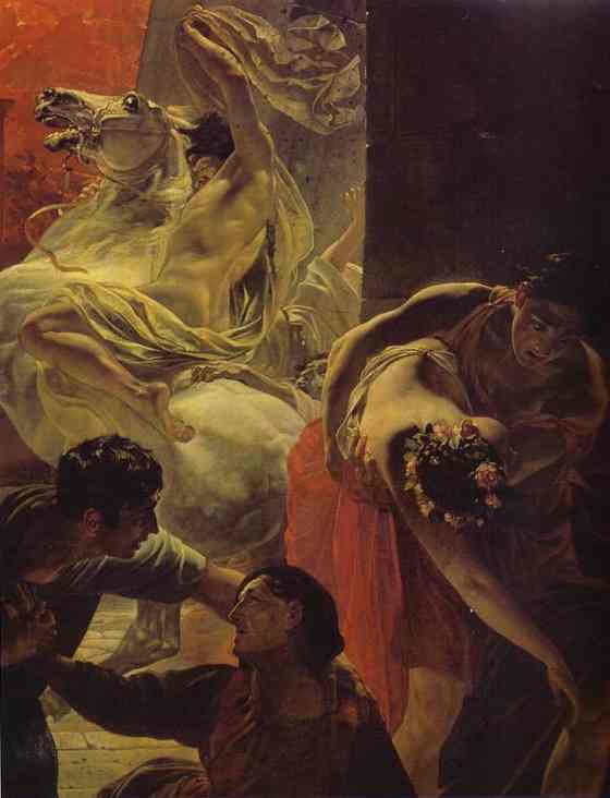 The Last Day of Pompeii by Karl Briullov, hand-painted oil reproduction