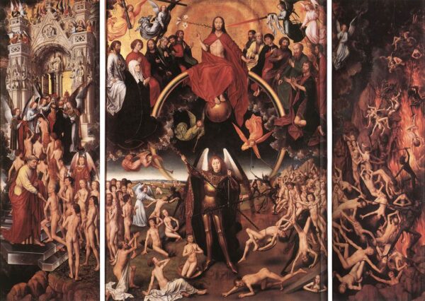 The Last Judgement Triptych by Hans Memling, hand-painted oil painting reproduction