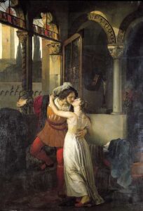 The Last Kiss of Romeo and Juliet by Francesco Hayez, hand-painted oil painting reproduction