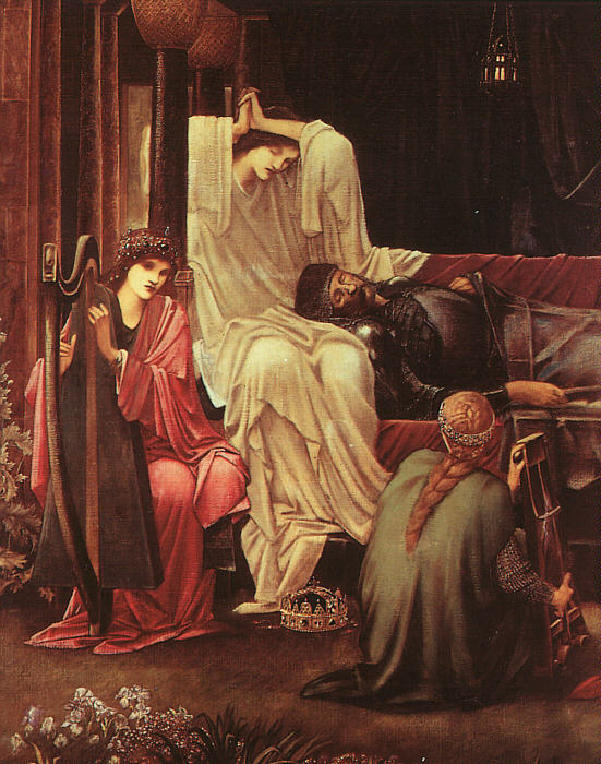 The Last Sleep of Arthur in Avalon by Edward Burne-Jones, hand-painted oil reproduction
