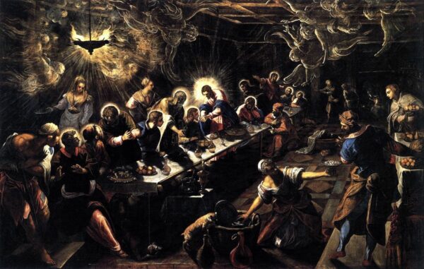 The Last Supper by Tintoretto, hand-painted oil painting reproduction