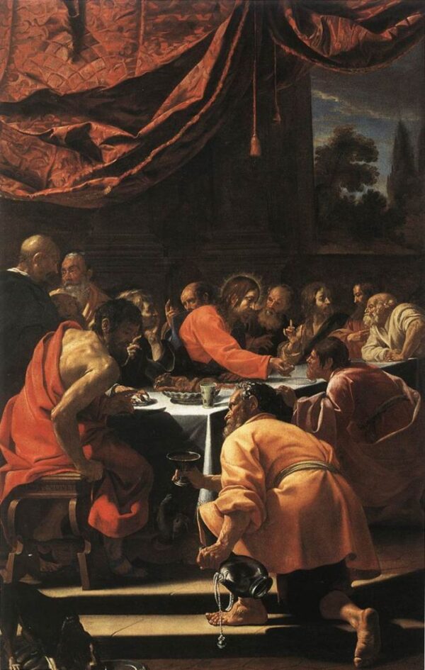 The Last Supper by Simon Vouet, hand-painted oil painting reproduction