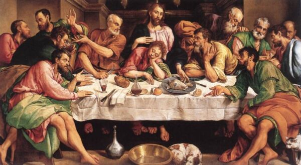 The Last Supper by Jacopo Bassano, hand-painted oil painting reproduction