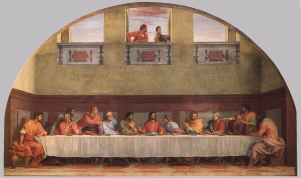 The Last Supper b by Andrea del Sarto, hand-painted oil painting reproduction