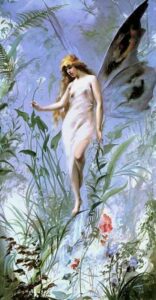 The Lily Fairy by Luis Ricardo Falero, hand-painted oil painting reproduction