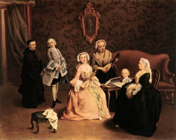 The Little Concert by Pietro Longhi, hand-painted oil painting reproduction