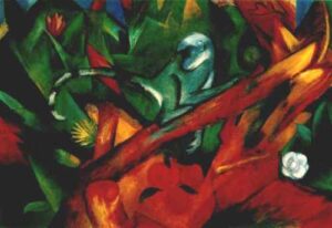 The Little Monkey by Franz Marc, hand-painted oil painting reproduction