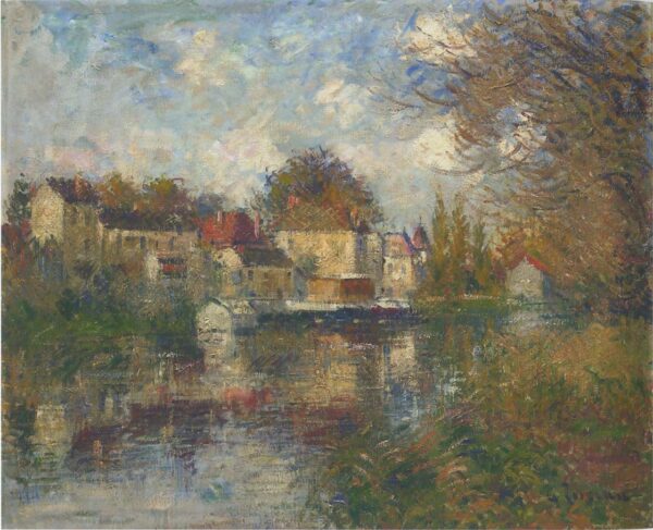 The Loing at Moret by Gustave Loiseau, hand-painted oil painting reproduction