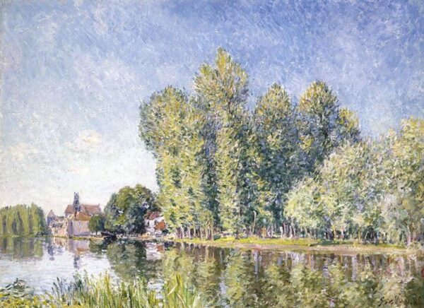 The Loing at Moret II by Alfred Sisley, hand-painted oil painting reproduction