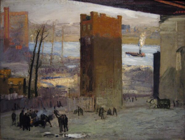 The Lone Tenement by George Bellows, hand-painted oil painting reproduction