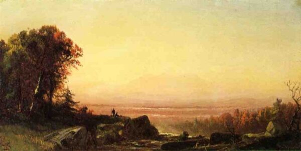 The Look-Out Point by Alfred Thompson Bricher, hand-painted oil painting reproduction