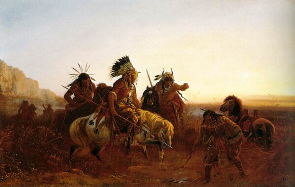 The Lost Trail by Charles Wimar, hand-painted oil painting reproduction