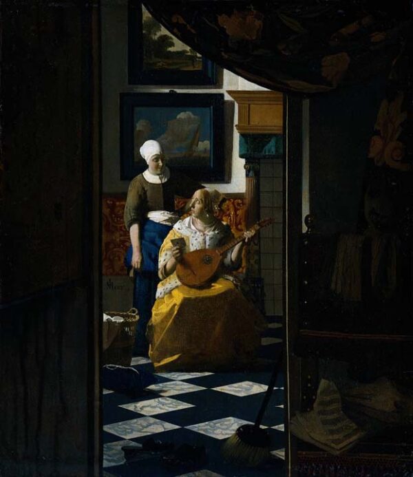 The Love Letter by Johannes Vermeer, hand-painted oil painting reproduction
