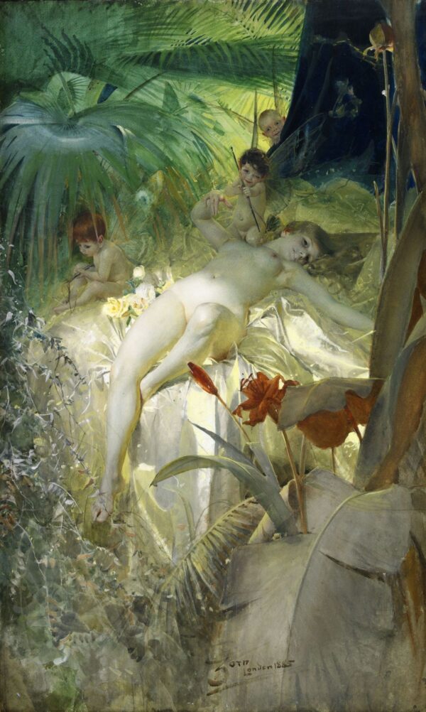 The Love Nymph by Anders Zorn, hand-painted oil painting reproduction