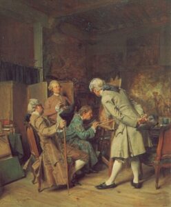 The Lovers of Painting by Jean-Louis Ernest Meissonier, hand-painted oil painting reproduction