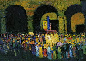 The Ludwigskirche in Munich by Wassily Kandinsky, hand-painted oil painting reproduction
