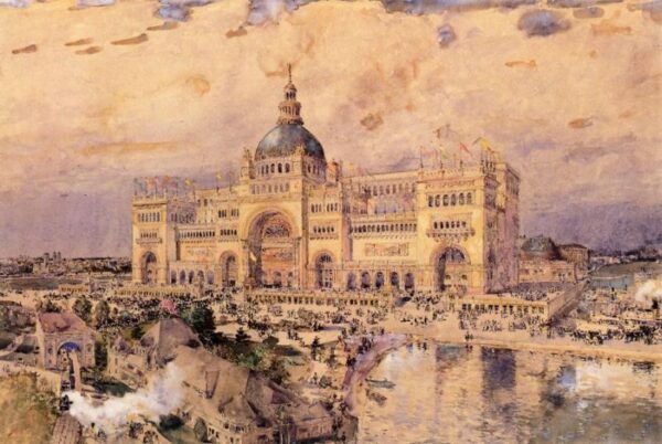 The Mackaye Spectatorium by Frederick Childe Hassam, hand-painted oil painting reproduction