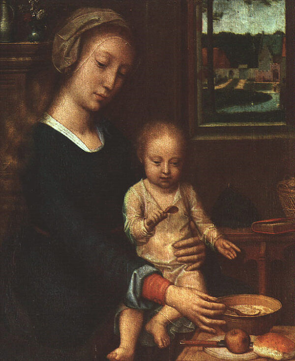 The Madonna of the Milk Soup by Gerard David, hand-painted oil painting reproduction
