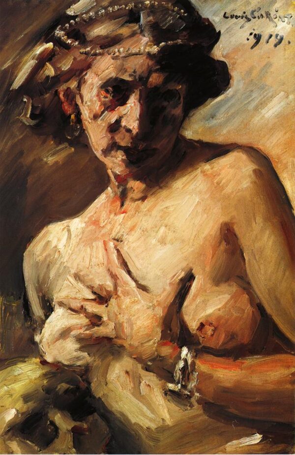 The Magdalen with Pearls in Her Hair by Lovis Corinth, hand-painted oil reproduction