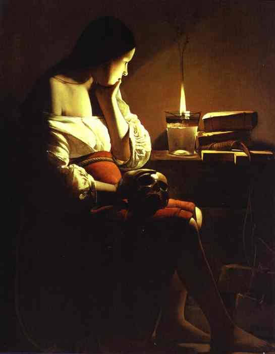 The Magdalen with the Smoking Flame by Georges de La Tour, hand-painted oil reproduction