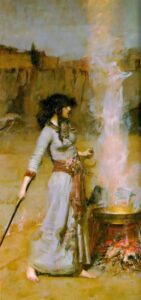 The Magic Circle by John William Waterhouse, hand-painted oil painting reproduction