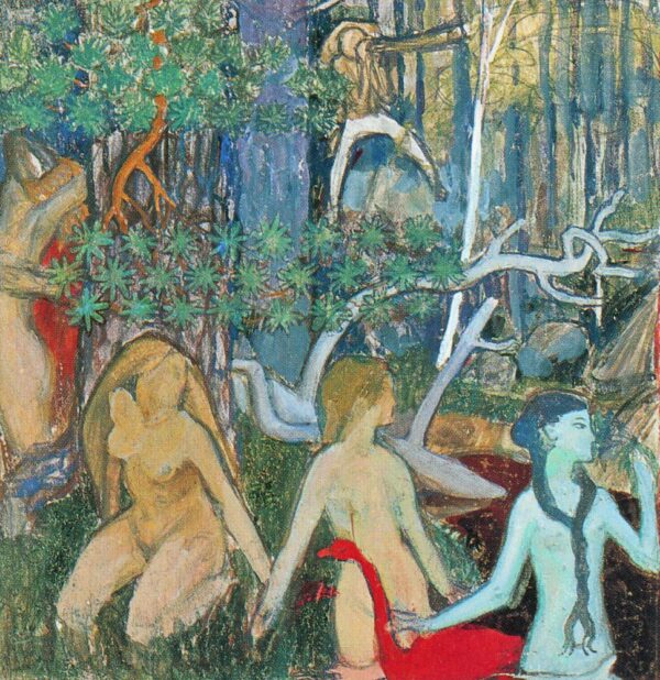The Maids of Tapiola by Akseli Gallen-Kallela, hand-painted oil painting reproduction