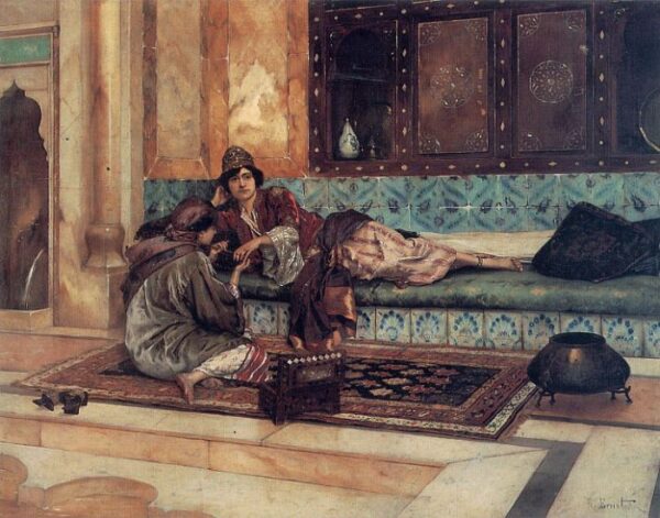 The Manicure by Rudolf Ernst, hand-painted oil painting reproduction