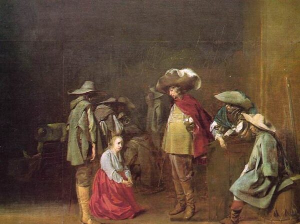 The Marauders by Willem Cornelisz Duyster, hand-painted oil painting reproduction