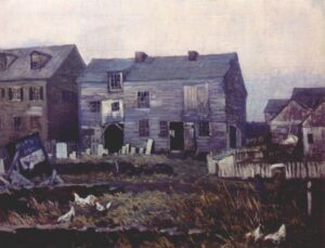 The Marble Shop by Robert Spencer, hand-painted oil painting reproduction