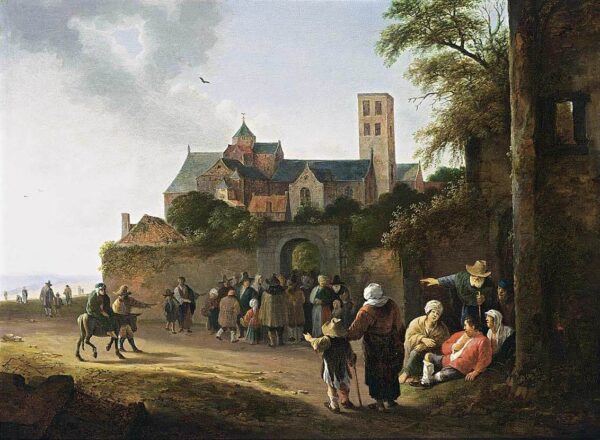 The Mariakerk in Utrecht by Pieter de Bloot, hand-painted oil painting reproduction