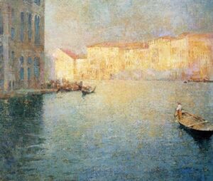 The Market Venice by Emil Carlsen, hand-painted oil painting reproduction