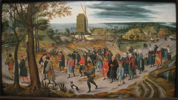 The Marriage Procession by Pieter Brueghel the Younger, hand-painted oil painting reproduction