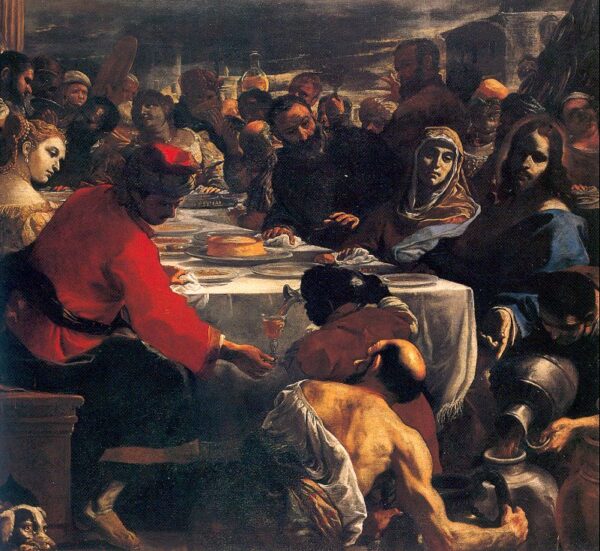 The Marriage at Cana by Mattia Preti, hand-painted oil painting reproduction