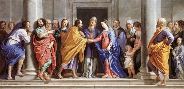 The Marriage of the Virgin by Philippe de Champaigne, hand-painted oil painting reproduction