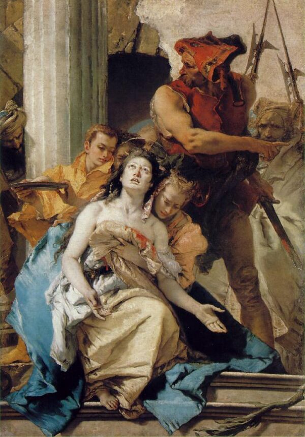 The Martyrdom of Saint Agatha by Giovanni Battista Tiepolo, hand-painted oil painting reproduction
