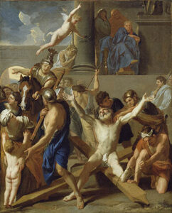 The Martyrdom of Saint Andrew by Charles Le Brun, hand-painted oil painting reproduction