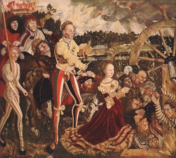 The Martyrdom of Saint Catherine b by Lucas Cranach the Elder, hand-painted oil painting reproduction