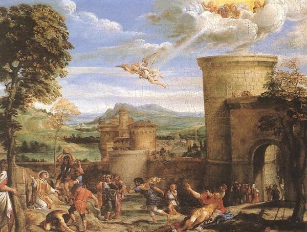 The Martyrdom of Saint Stephen by Annibale Carracci, hand-painted oil painting reproduction
