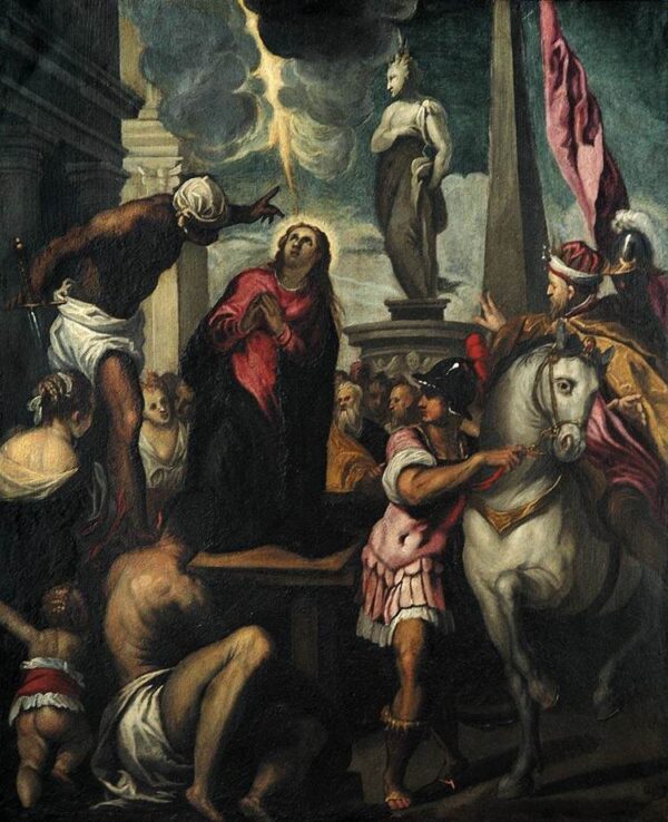 The Martyrdom of St. Giustina by Palma il Giovane, hand-painted oil painting reproduction