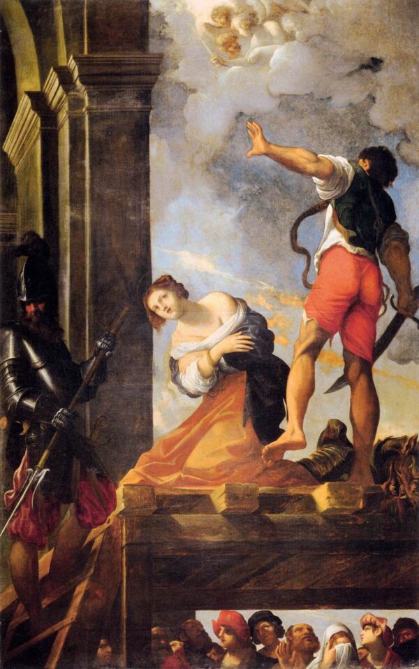 The Martyrdom of St Margaret by Lodovico Carracci, hand-painted oil painting reproduction