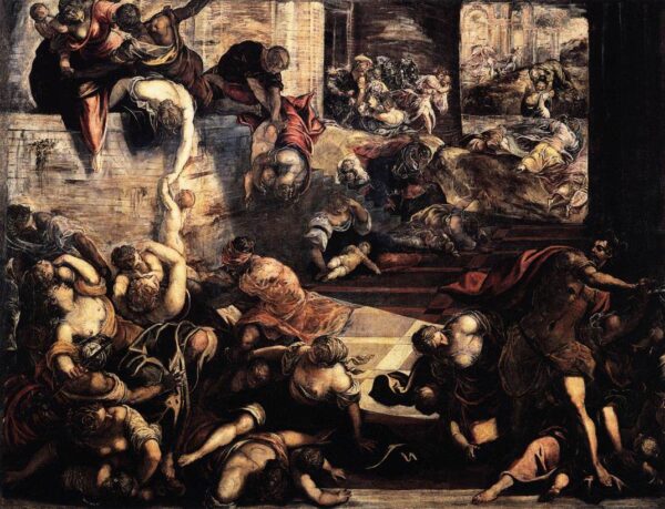 The Massacre of the Innocents by Tintoretto, hand-painted oil painting reproduction