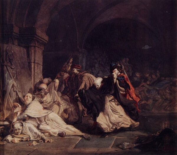 The Massacre of the Monks of Tamond by Lawrence Alma-Tadema, hand-painted oil painting reproduction