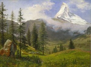 The Matterhorn b by Albert Bierstadt, hand-painted oil painting reproduction