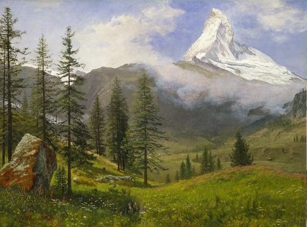The Matterhorn by Albert Bierstadt, hand-painted oil reproduction