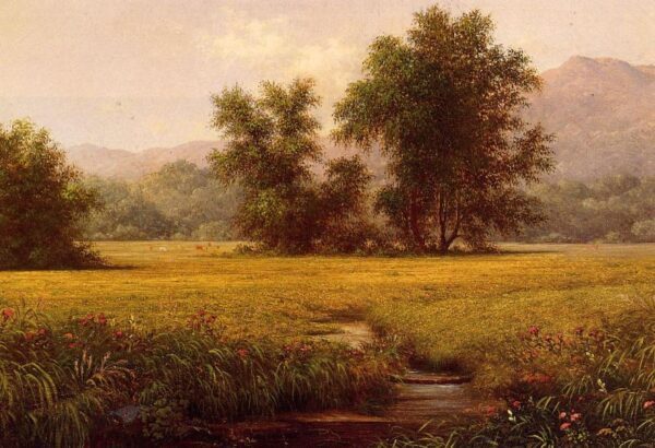 The Meadow by Martin Johnson Heade, hand-painted oil painting reproduction