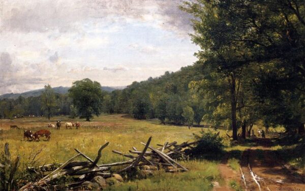 The Meadow by Thomas Worthington Whittredge, hand-painted oil painting reproduction