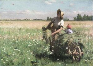 The Meadow Lark by Paul Peel, hand-painted oil painting reproduction