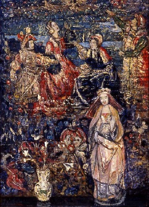 The Medieval Saint by Henry Dearth, hand-painted oil reproduction